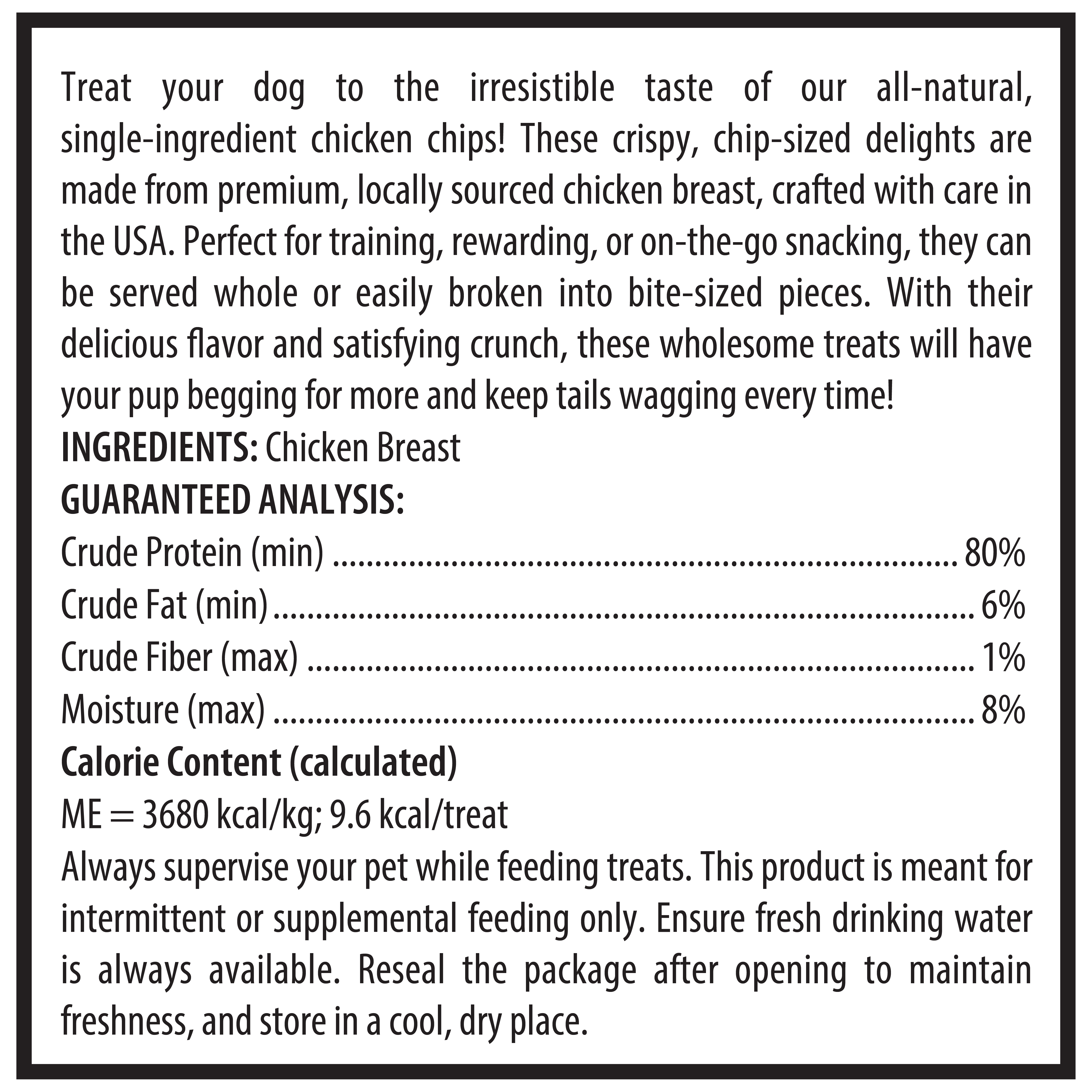 SitStay Chicken Chips 12oz