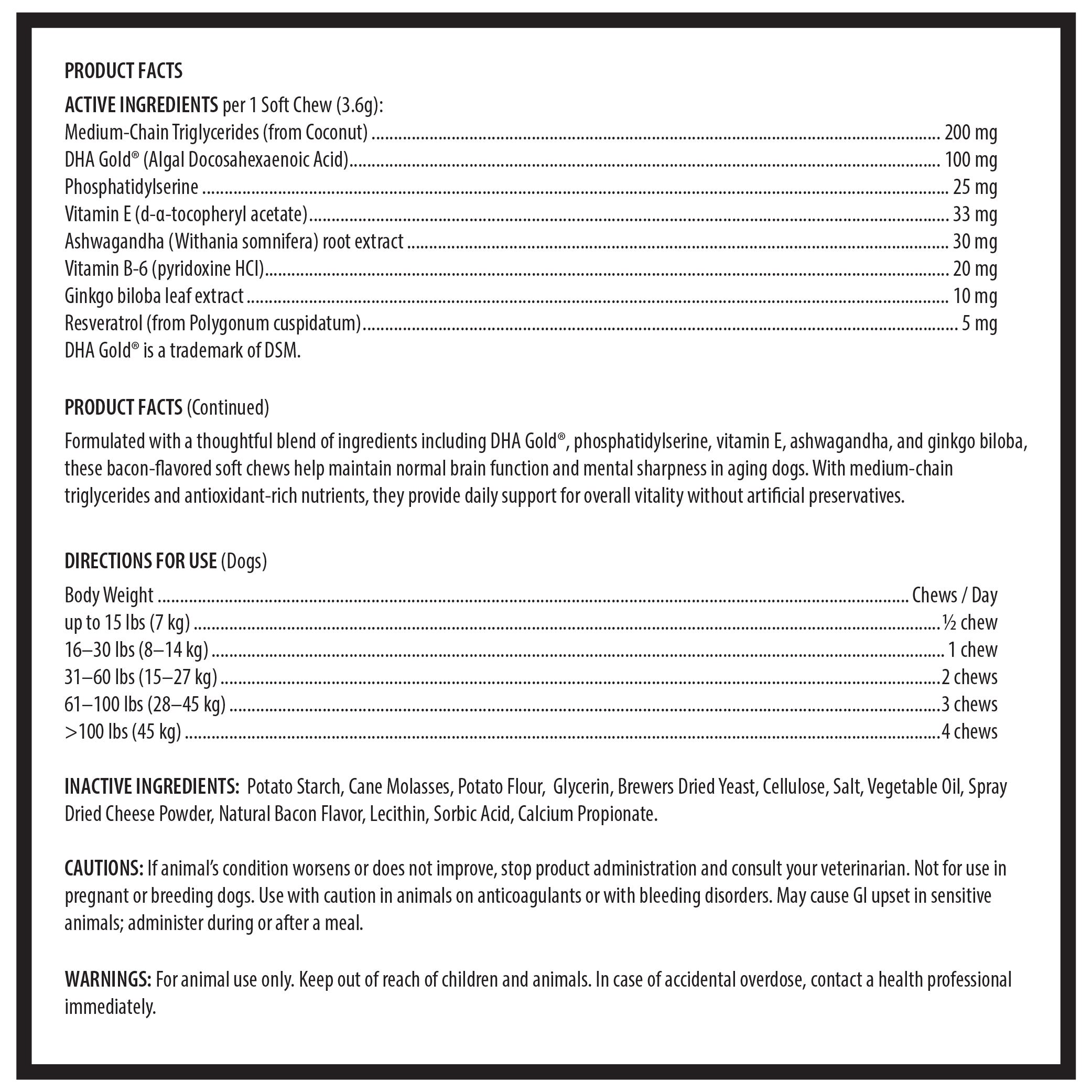 NuSpark Cognitive Support Soft Chews 45ct